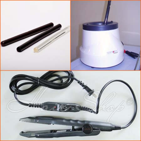 Cola e  maquina de queratina