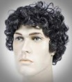Peruca masculina cacheada natural